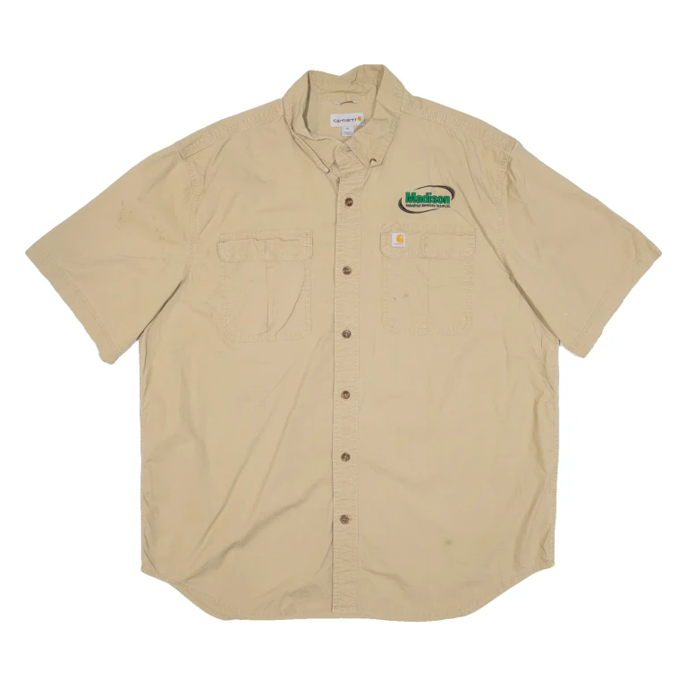 CARHARTT Relaxed Fit Mens Plain Shirt Beige XL