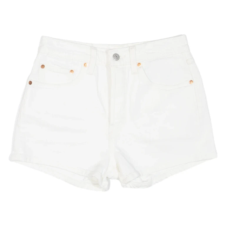 LEVI'S 501 Mens Denim Shorts Cream XS W26