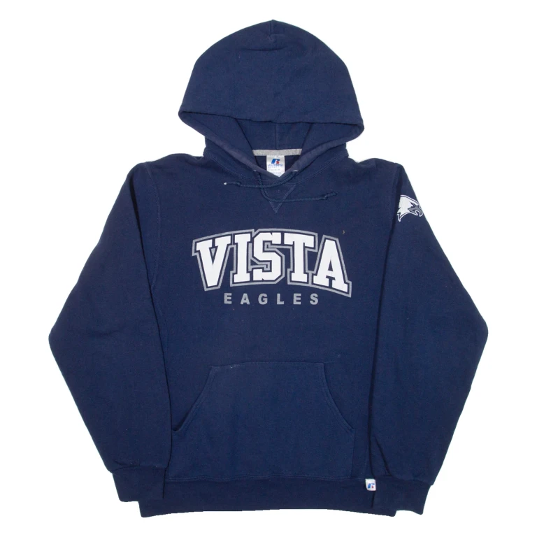 RUSSELL ATHLETIC Vista Eagles Mens Blue Hoodie USA M