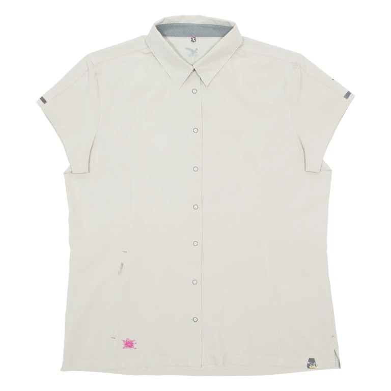 SALWA Womens Plain Shirt Beige UK 16