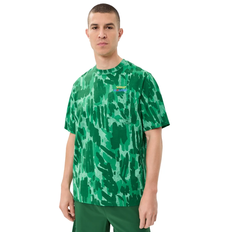 Malbon Vista Derby Tee Divot Camo Jungle S
