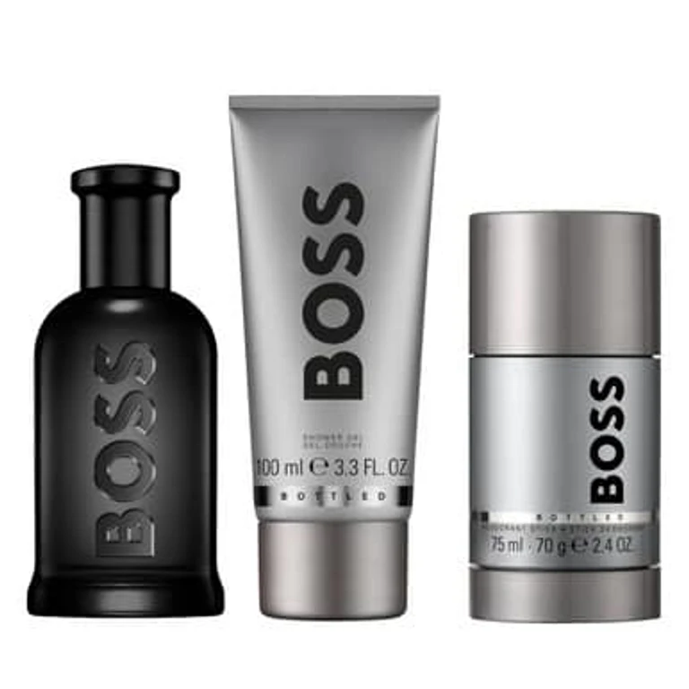 Bottled Parfum 3 Pcs Set For Men: 3.3 Parfum Spray + 3.3 Shower Gel + 2.4 Deodorant Stick