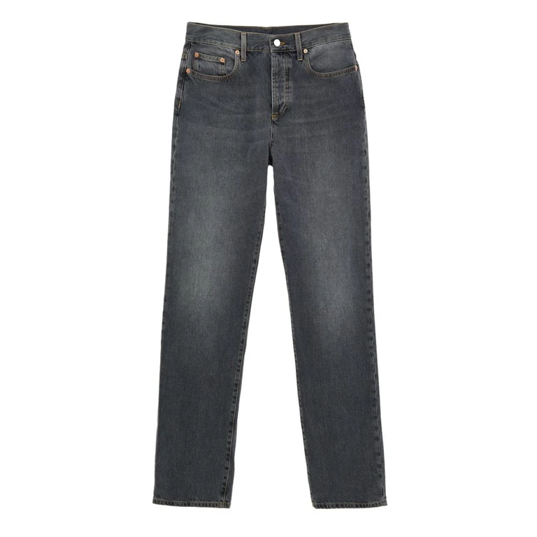Gucci Gray Cotton Relaxed Fit Jeans Clothing - Women
