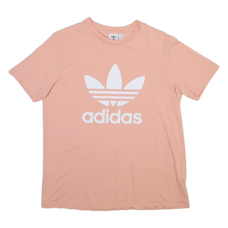 ADIDAS Womens T-Shirt Pink UK 10