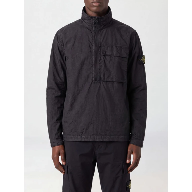Panama Nylon Windbreaker Jacket with a High Neck and Zip Closure (1200004S0069V0029)