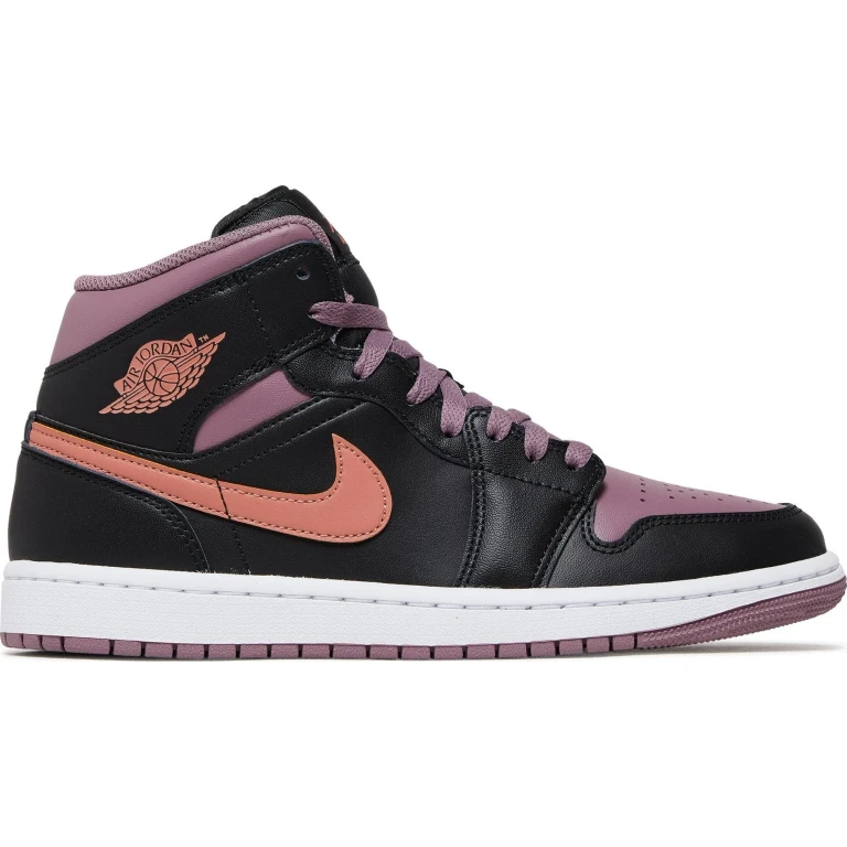 Men's Retro 1 Mid Se 'Black Sky J Mauve' Sneakers