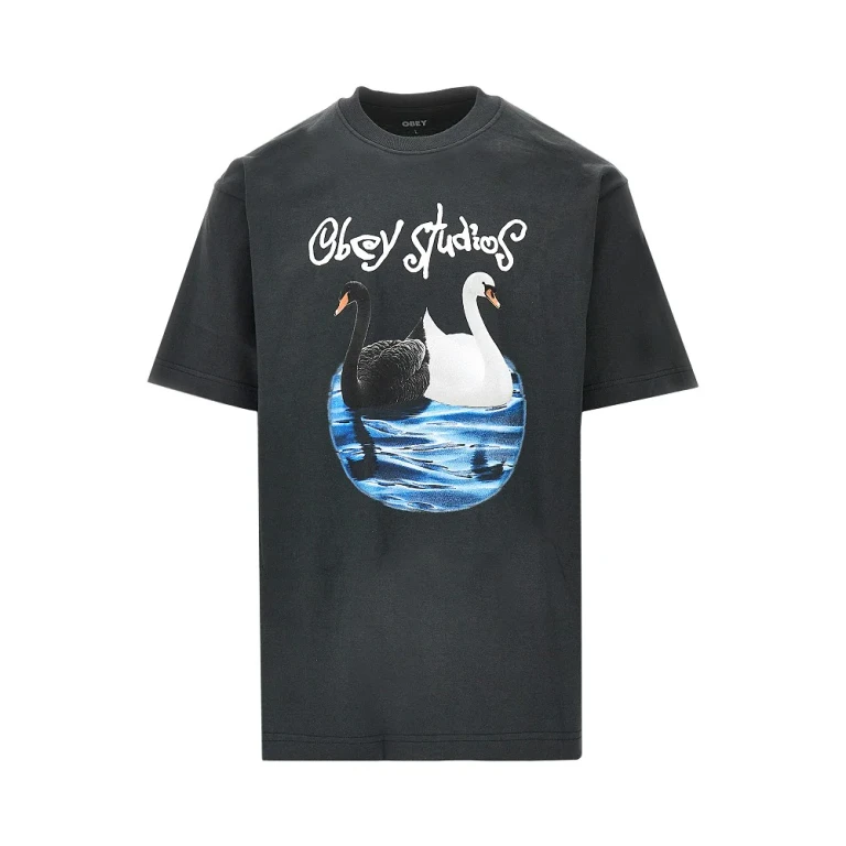 OBEY 'Swan' print T-shirt Man S