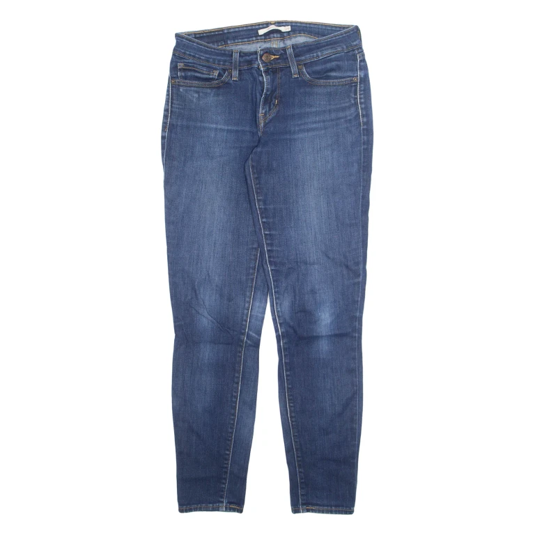 LEVI'S Womens Jeans Blue Regular Tapered Stone Wash W28 L28