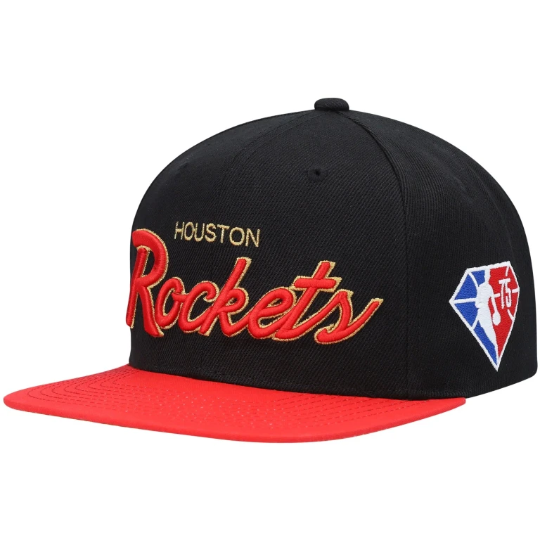Men's NBA 75Th Gold Snapback Rockets Snapback Caps