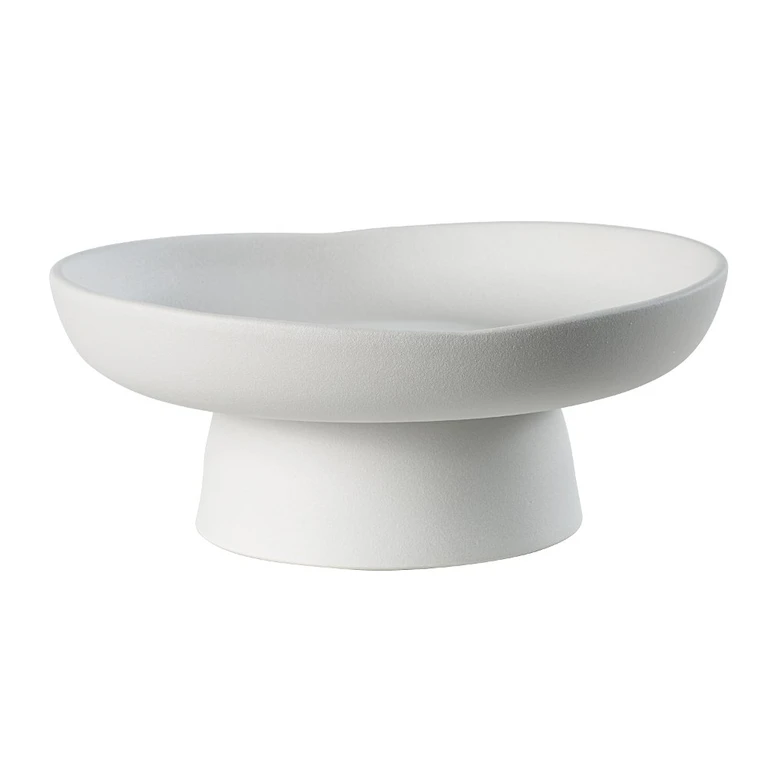 Malabo Matte Off-White Ceramic Decorative Bowl