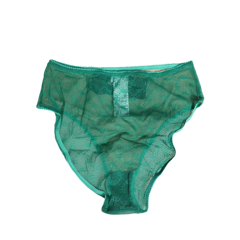 Green Lace Nylon Dg Lingerie Panty Brief Underwear Elastane Clothing - Women