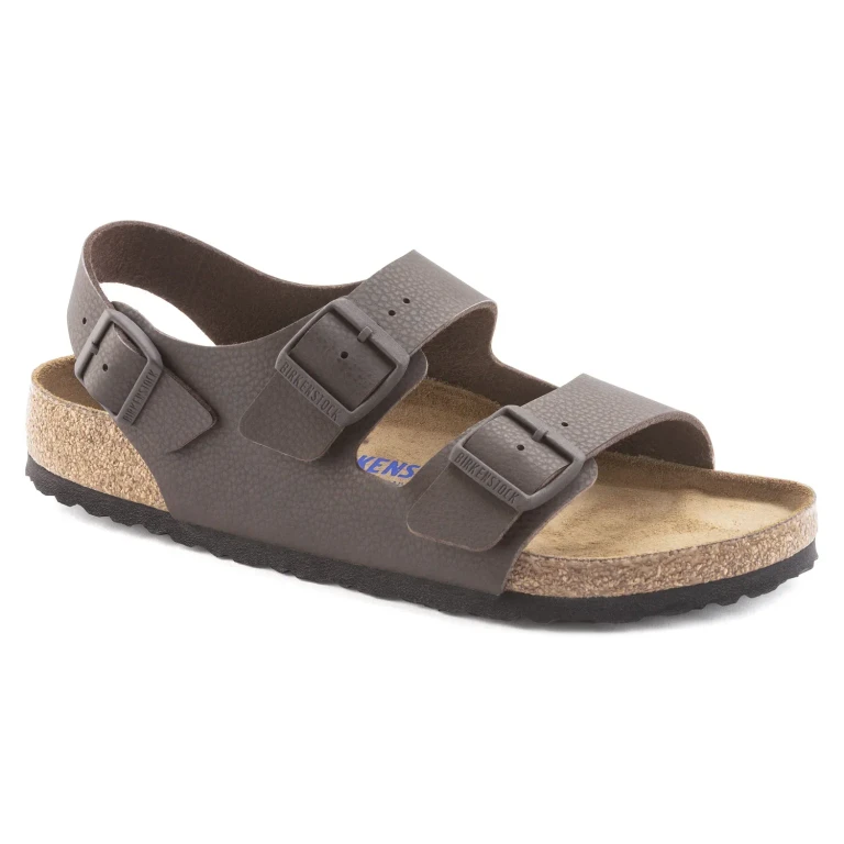 Unisex Milano Soft Footbed Birko-Flor Chocolate