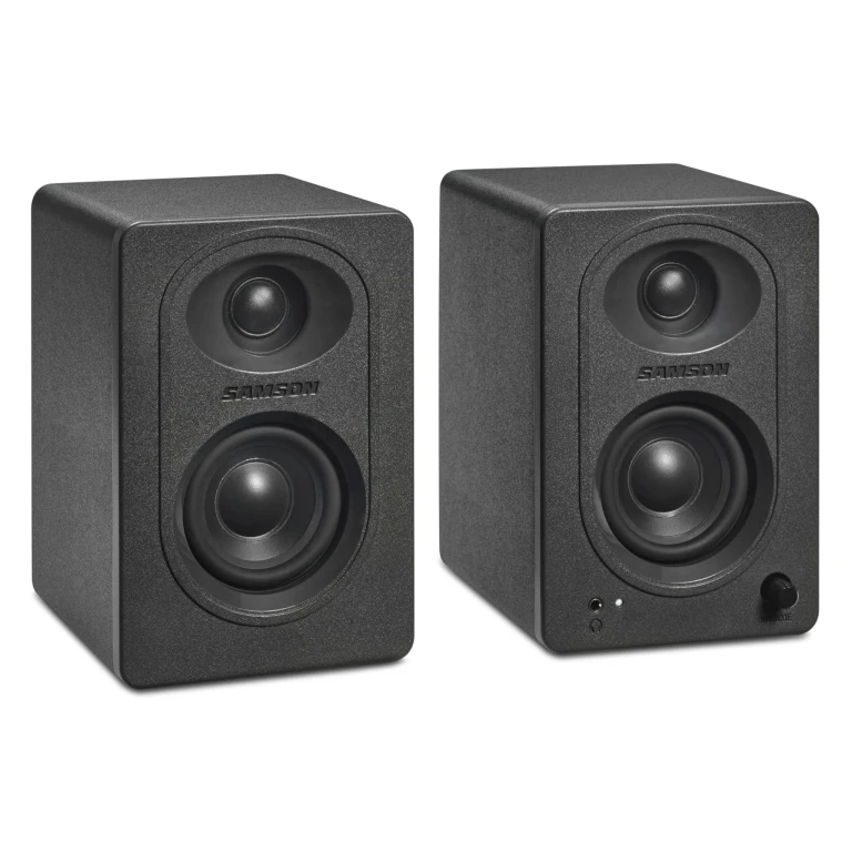 MediaOne MX3BT Powered Studio Monitors w/ 3" Polypropylene Woofers and Bluetooth