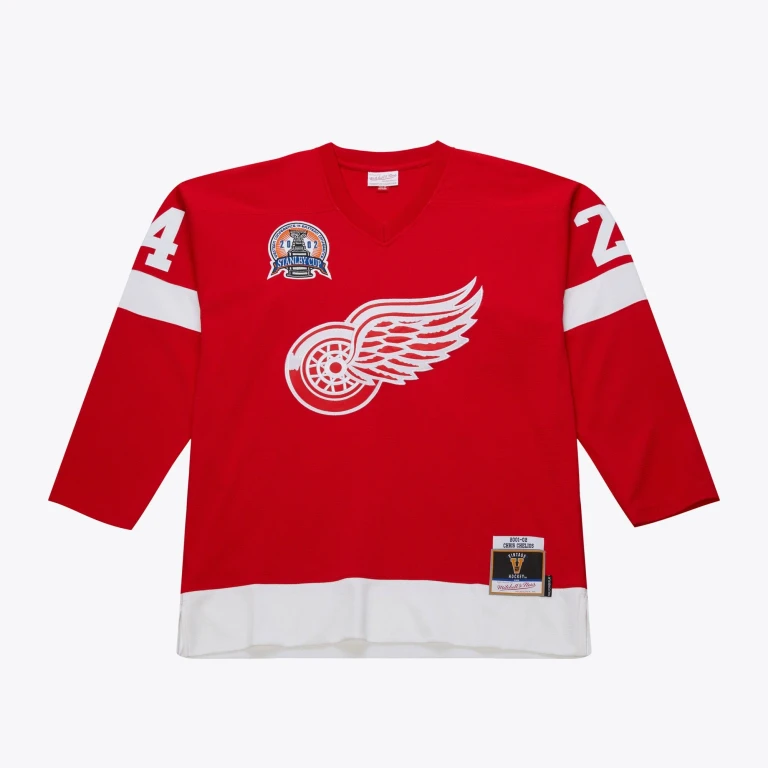 Men's NHL Dark Jersey Red Wings 2001 Chris Chelios Jerseys