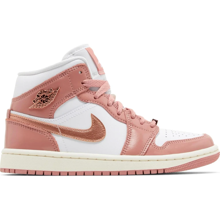 Women's Retro 1 Mid Se 'Red Stardust' Sneakers