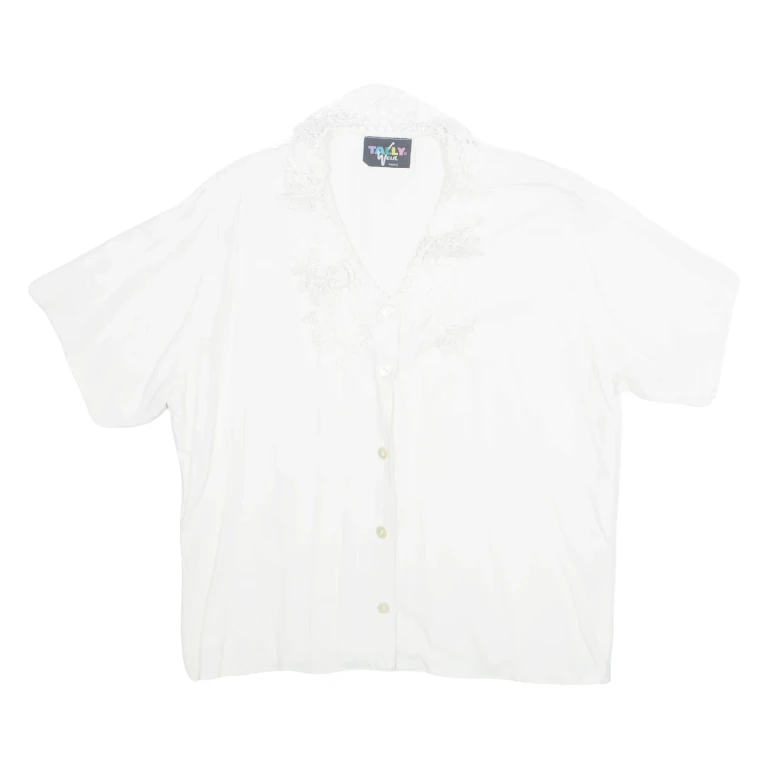TALLY WEIJL Womens Kimono Blouse White M