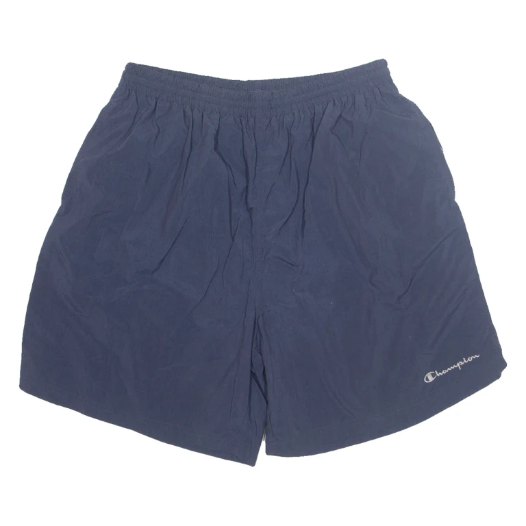 CHAMPION Mesh Lined Mens Swimming Shorts Blue Relaxed XL W30