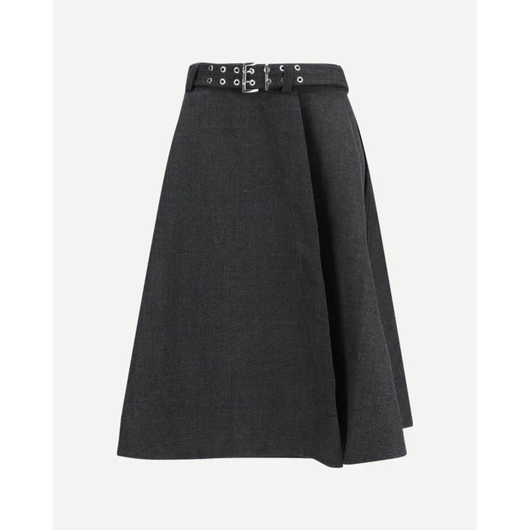 GANNI Wool wrap Skirt Female 42