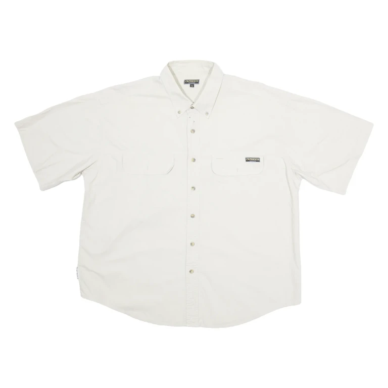 CATHEXIS Mens Plain Shirt Grey L