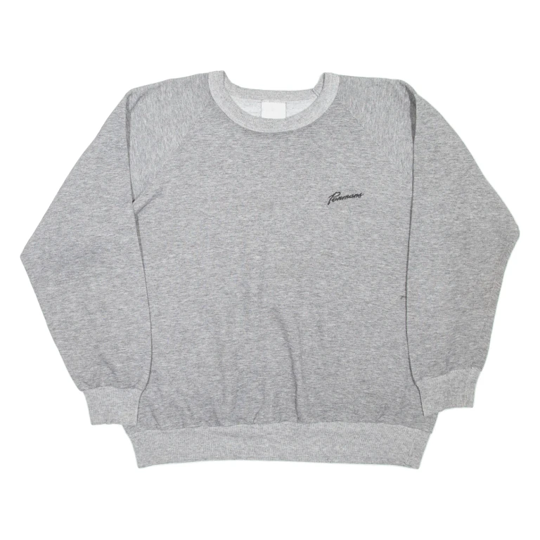 Mens Sweatshirt Grey 90s L