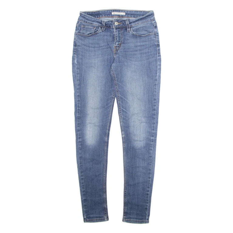 LEVI'S Womens Jeans Blue Regular Tapered Stone Wash W26 L29
