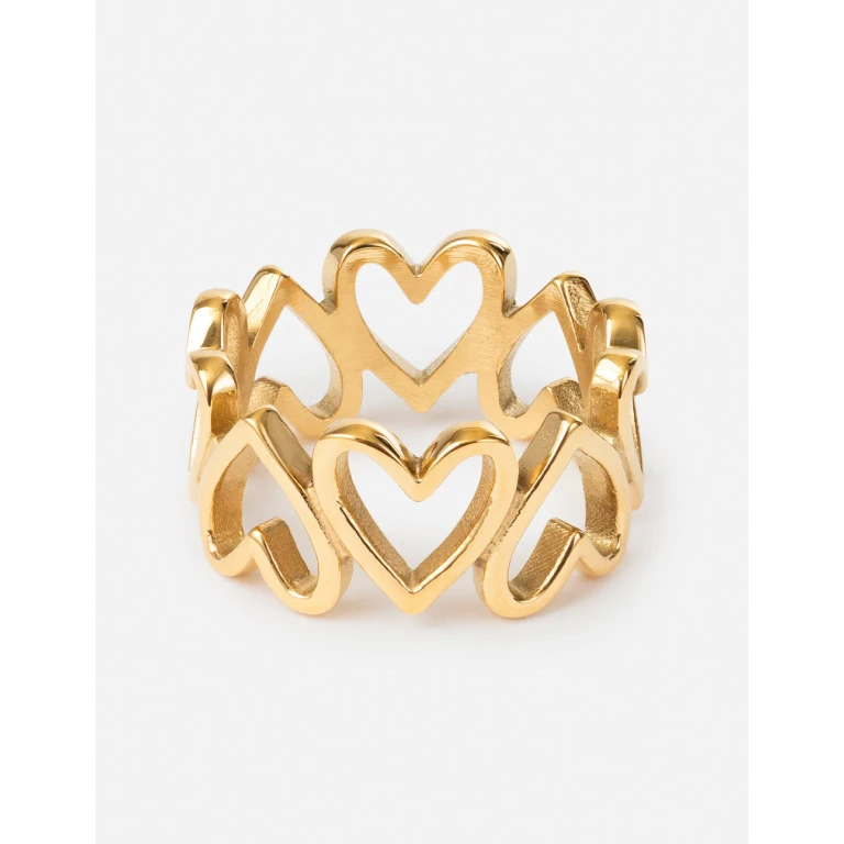 Heart Chain Ring