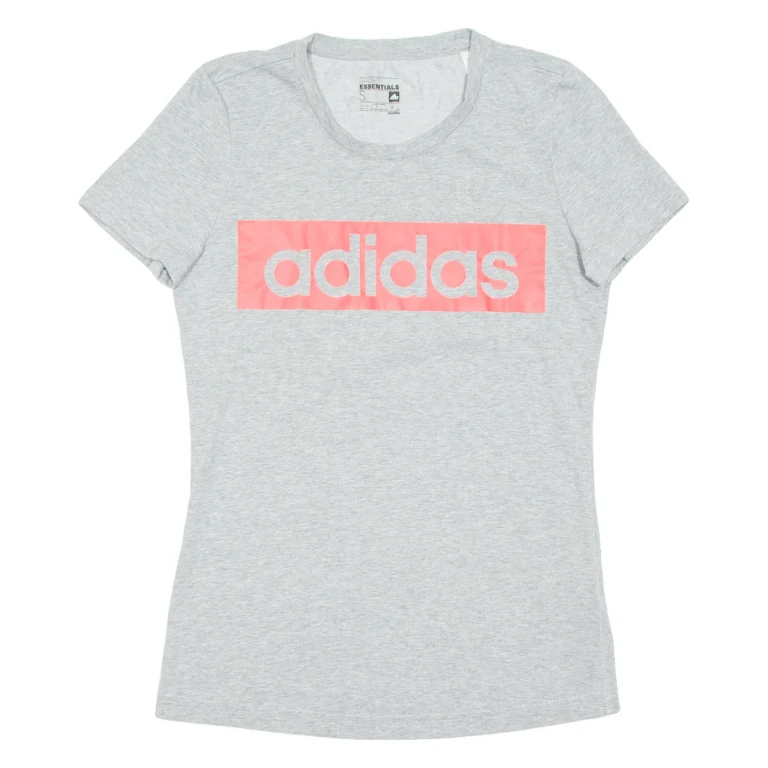 ADIDAS Womens T-Shirt Grey S