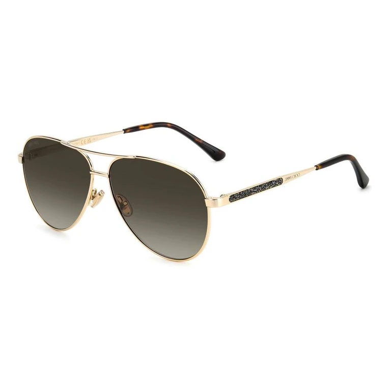Jimmy Choo Gold Metal Sunglasses - Women