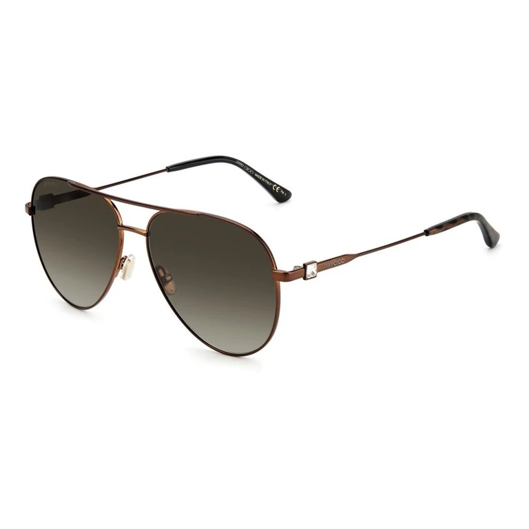 Jimmy Choo Brown Metal Sunglasses - Women