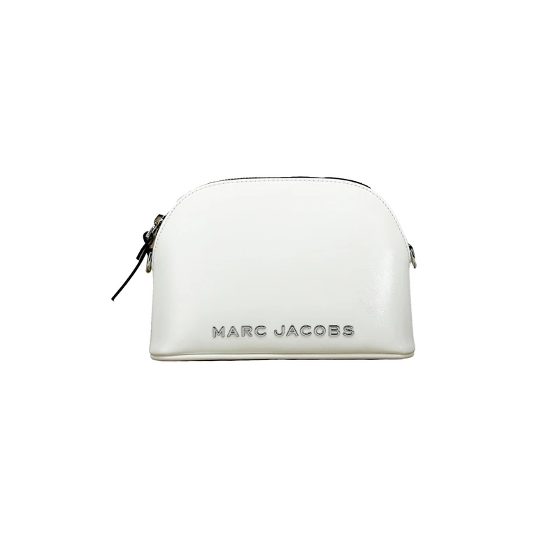 Marc Jacobs Small Leather Dome Crossbody Bag Silver - Women