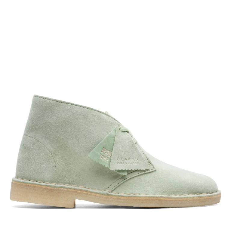 Women's Desert Boot Pale Green Booties