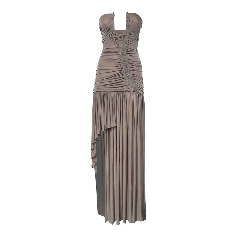 Christopher Esber Maxi Robe - Gris (26013744SLATE)