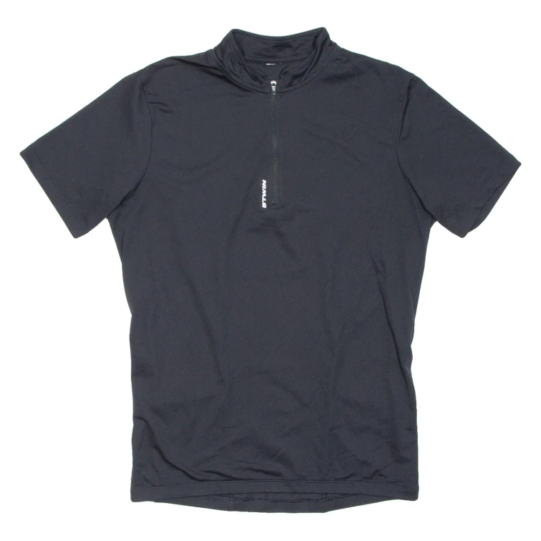 Cycling Mens Jersey Black 1/4 Zip L