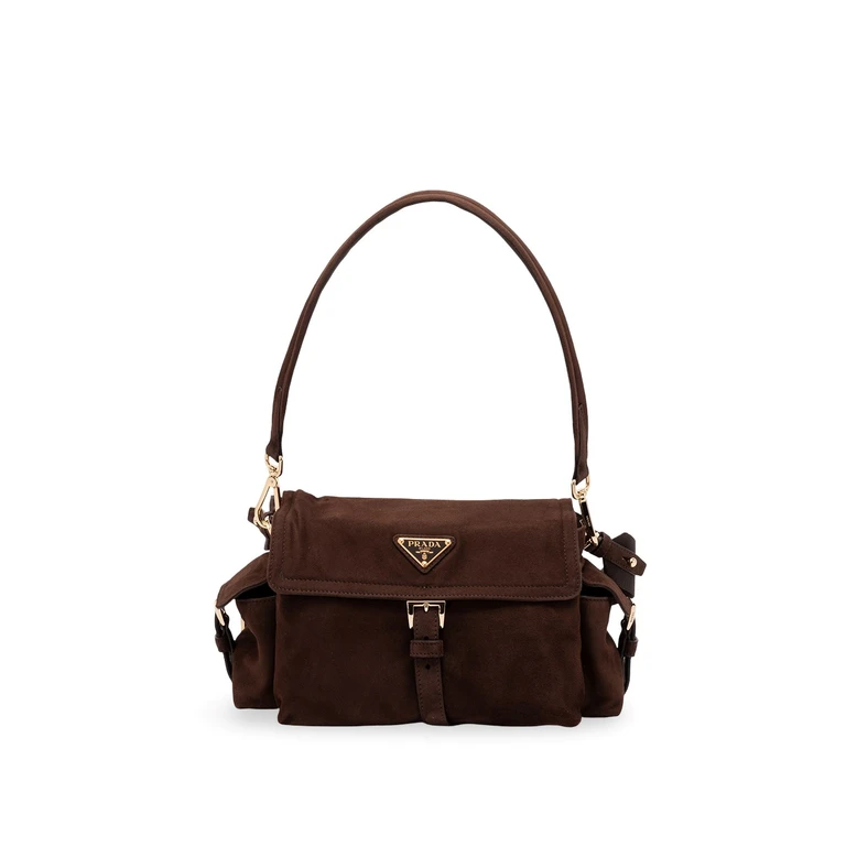 Prada Prada Explore Medium Suede Bag