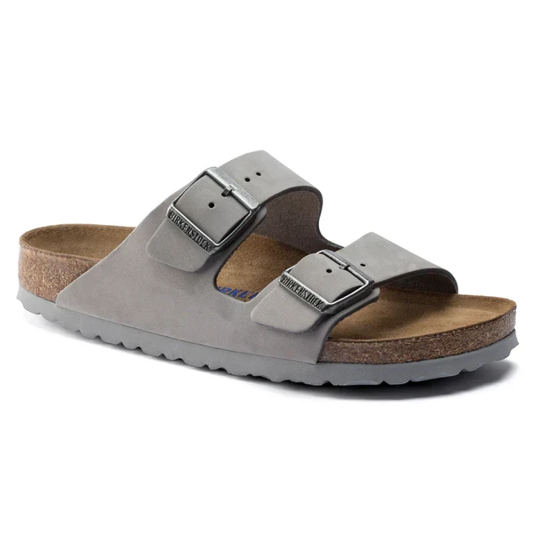 Arizona Big Buckle Birkibuc Nubuck Dove Gray