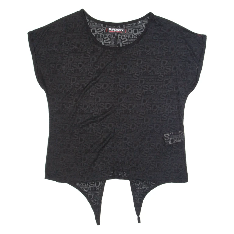 SUPERDRY Womens Oversized Top Black XS