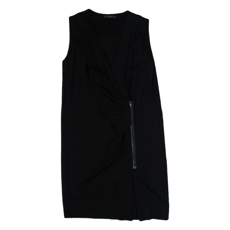 COS Womens Day Dress Black Sleeveless Knee Length S
