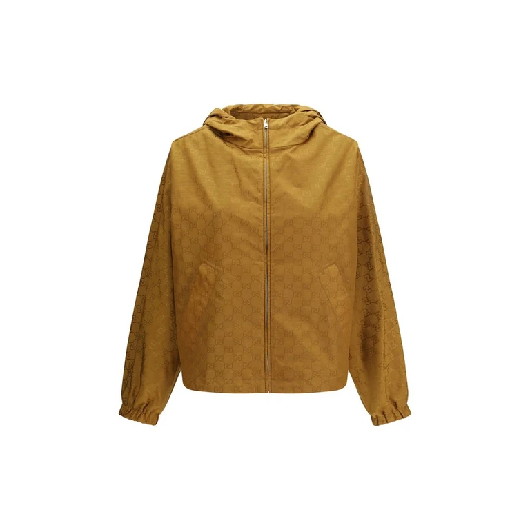 Gucci Beige Nylon Shell Jacket Clothing - Women
