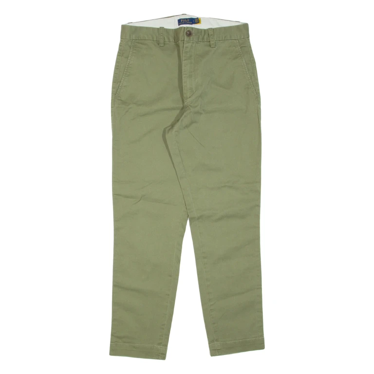 POLO RALPH LAUREN Womens Trousers Green Regular Tapered W28 L28