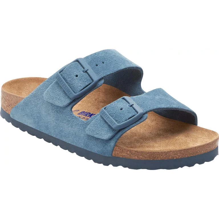 Unisex Arizona Suede Leather Soft Footbed Elemental Blue
