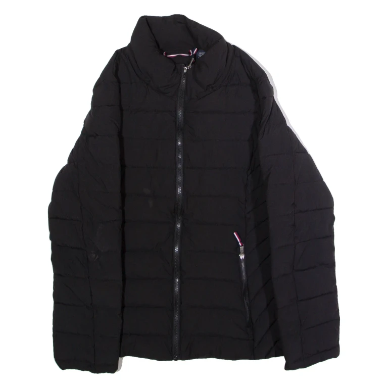 TOMMY HILFIGER Womens Puffer Jacket Black M