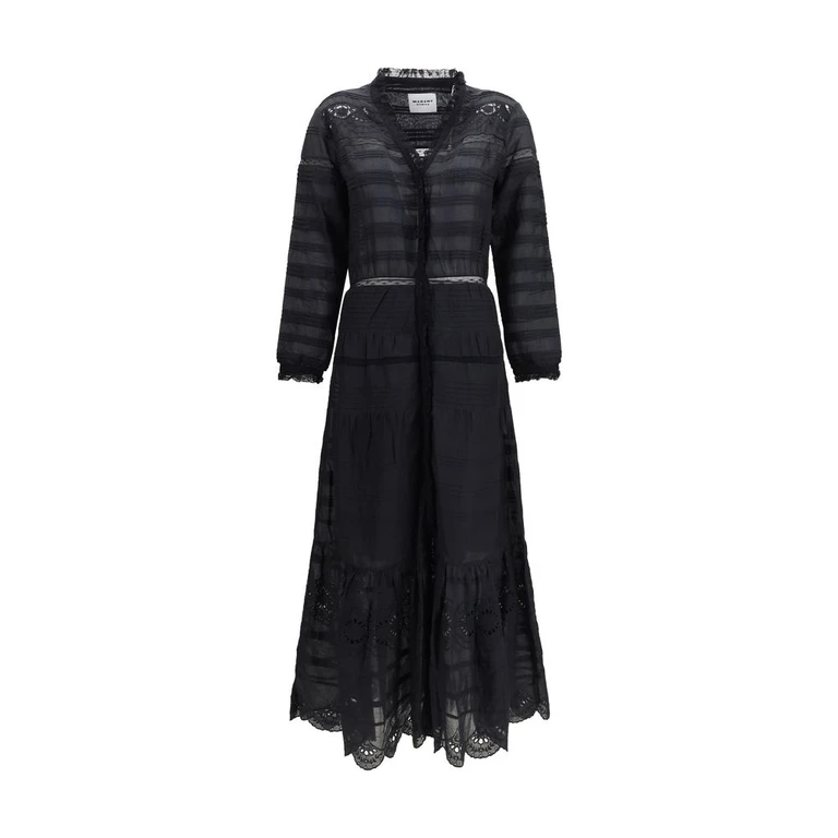 Marant Etoile Black Cotton Casual Dress - Women