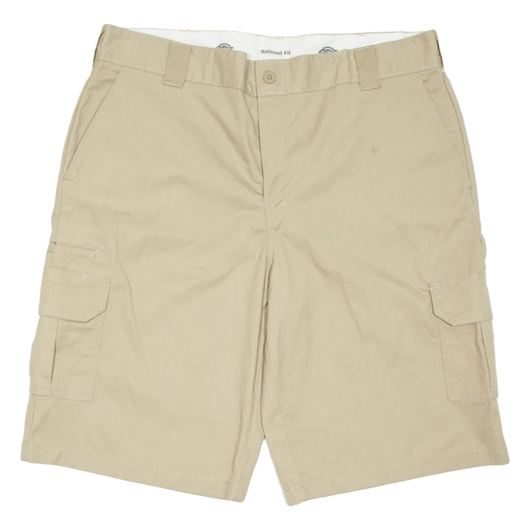 DICKIES Mens Workwear Shorts Beige Relaxed XL W40