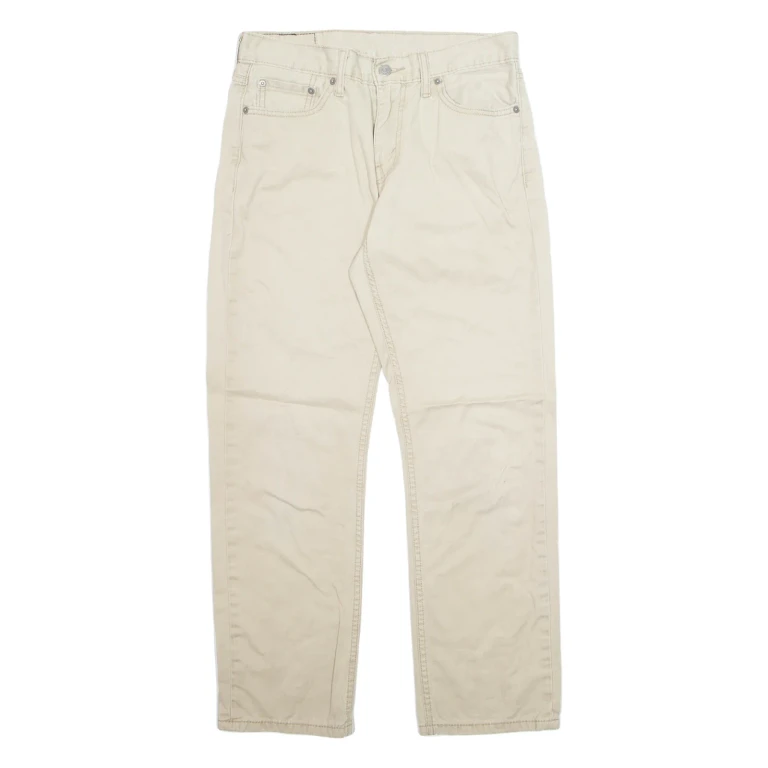 LEVI'S Mens Trousers Beige Regular Straight W30 L29