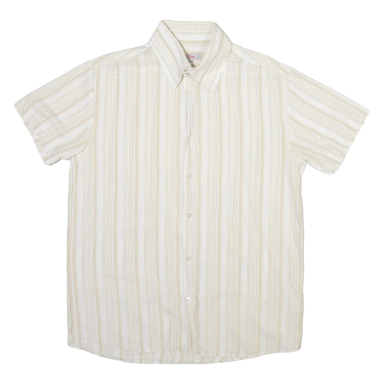S.OLIVER Mens Shirt White Striped L
