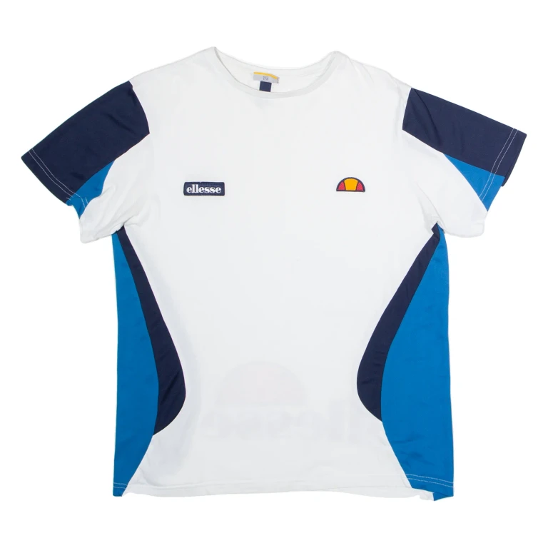 ELLESSE Mens T-Shirt White Crew Neck S