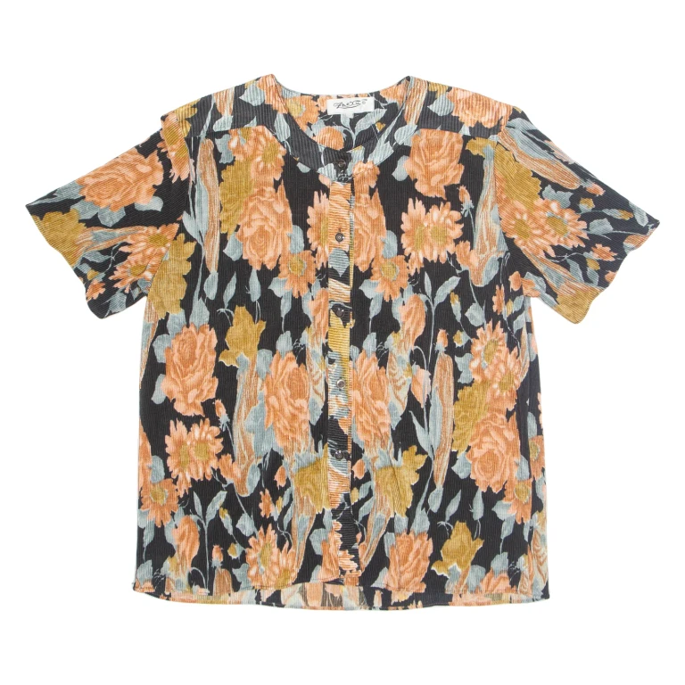 Womens Printed Blouse Pink Floral L