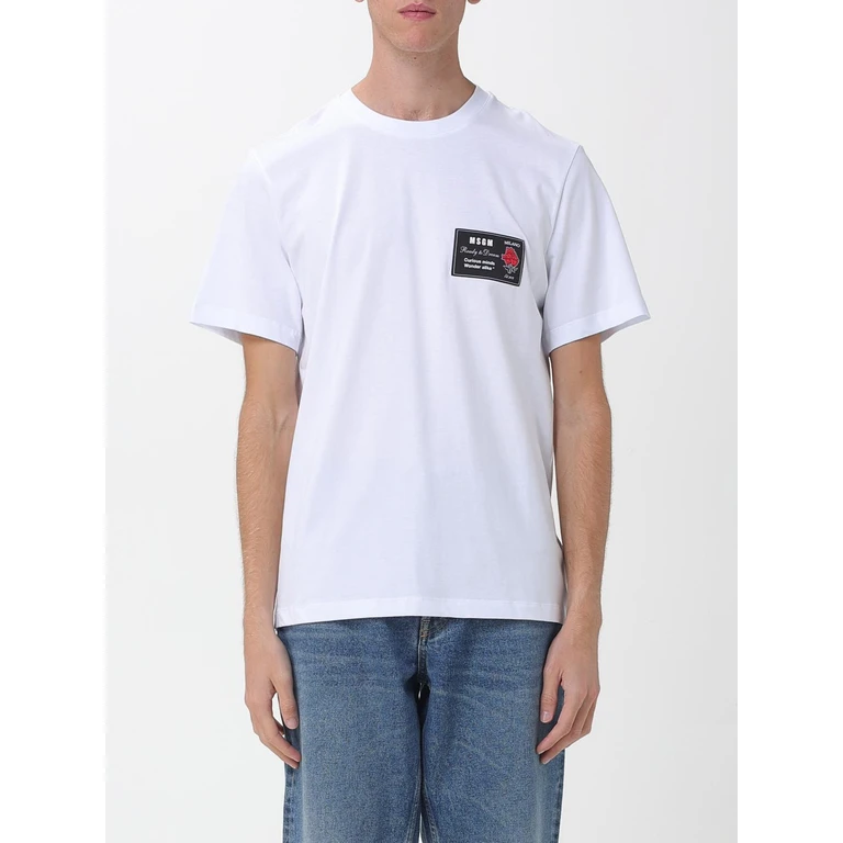 MSGM T-Shirt Men color White (2000MM11825779801)