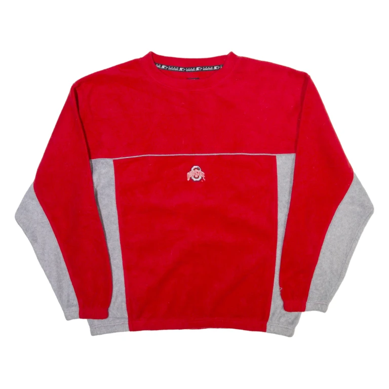 STARTER Ohio State Mens Sweatshirt Red USA XL
