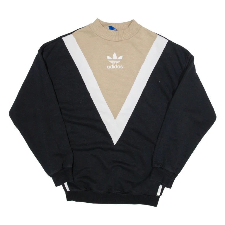 ADIDAS Womens Sweatshirt Brown UK 8